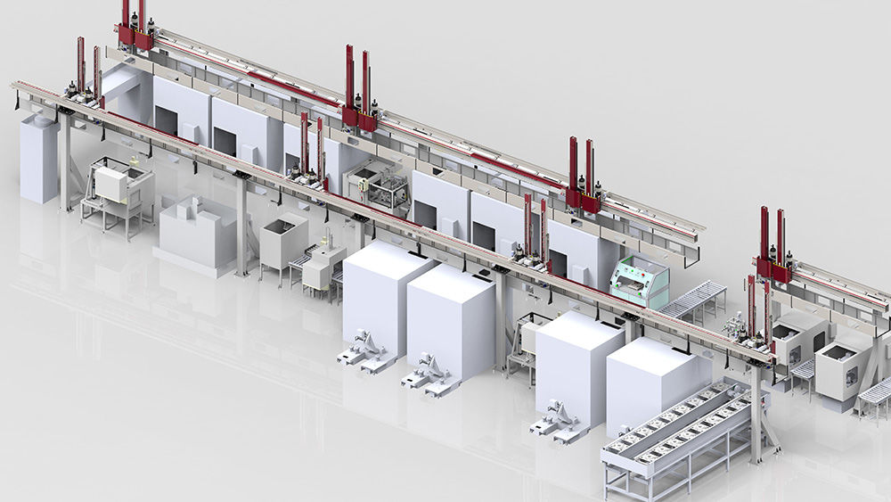 桁架自動(dòng)加工線